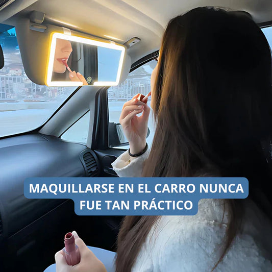 J - ESPEJO LED CON LUZ PARA AUTO