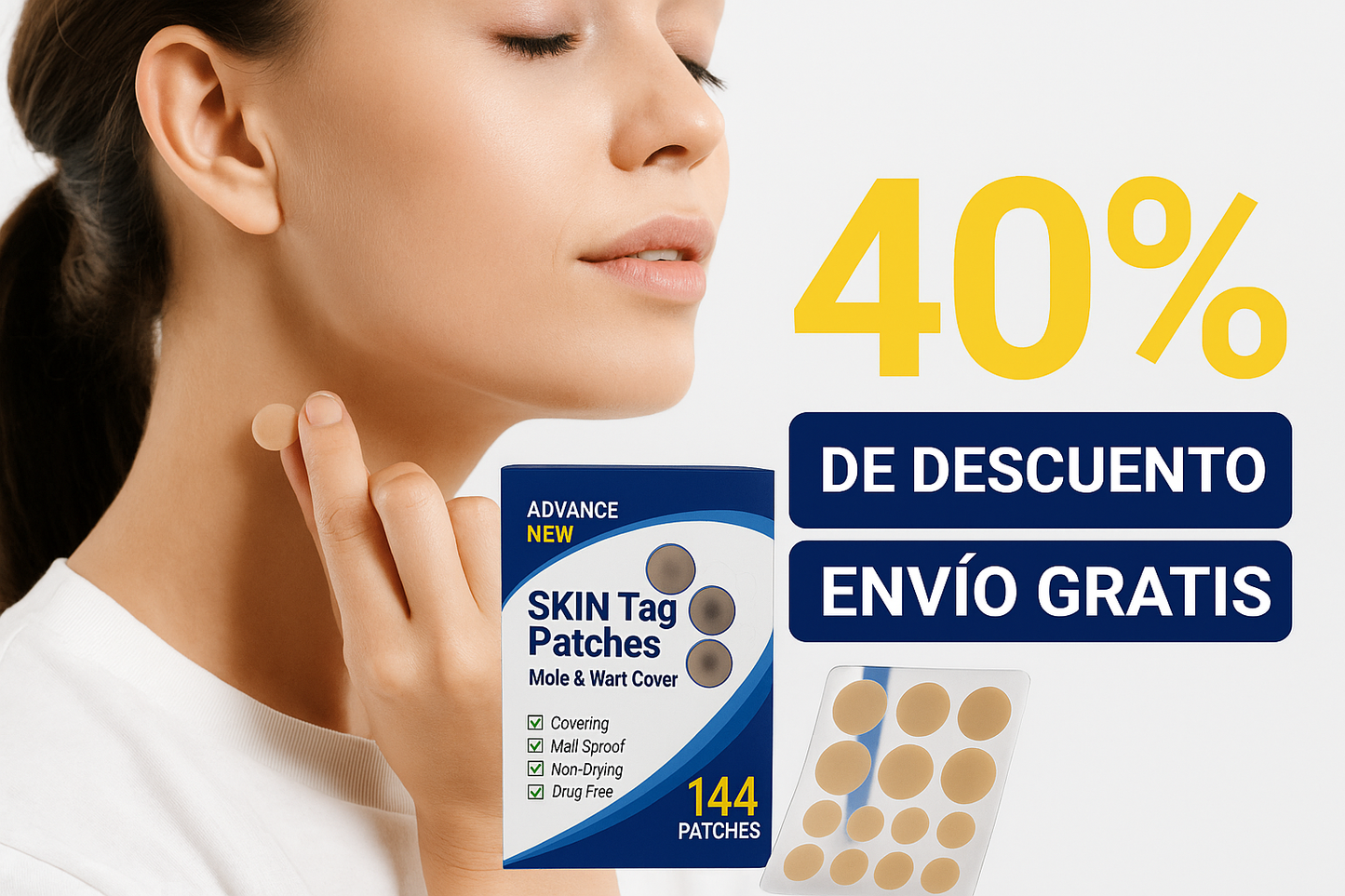 Skin Tag Patches™ Piel libre de verrugas sin dolor