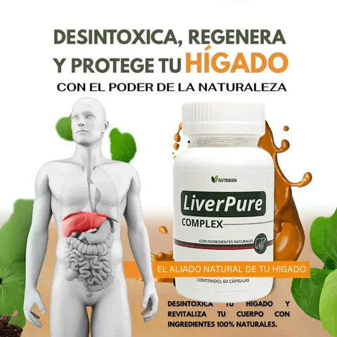 ¡Cuida tu hígado, cuida tu vida! Liver Pure–60 cápsulas