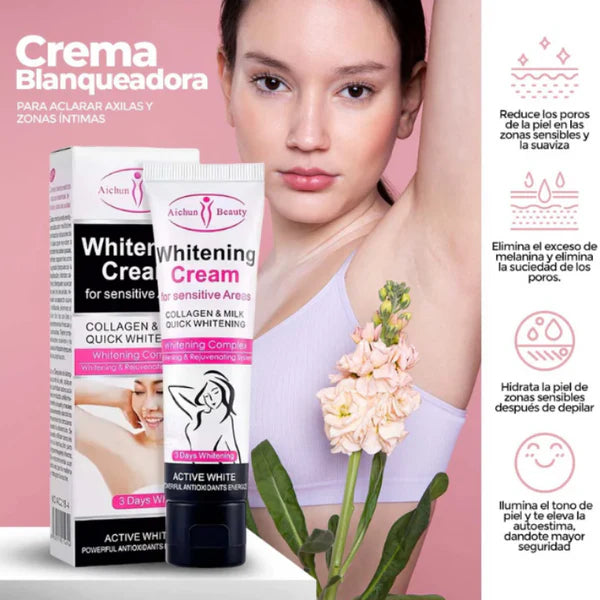 Crema Aclarante + Jabón Blanqueador (Zona Intima-Axilas) - 🚨50% DE DESCUENTO🚨