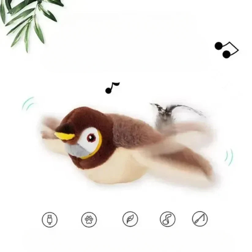 Juguete para gatos  pajaro volador